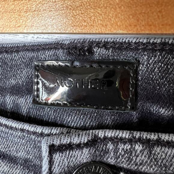 Mother Jeans Womens Size 27 Black The Insider Crop Step Away in Train Stops - Picture 2 of 16